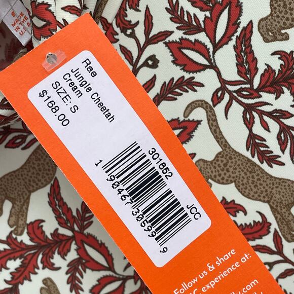 NWT Jude Connally Rae Turtleneck Top Jungle Cheetah Print in Cream Womens Small - Picture 5 of 7